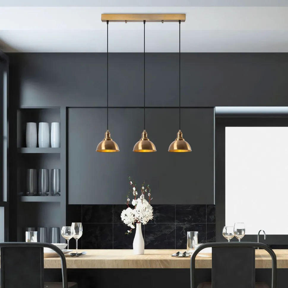 Riippuvalaisin Linento Lighting Varzan 10862, 70x21x117cm, antiikkimessinki