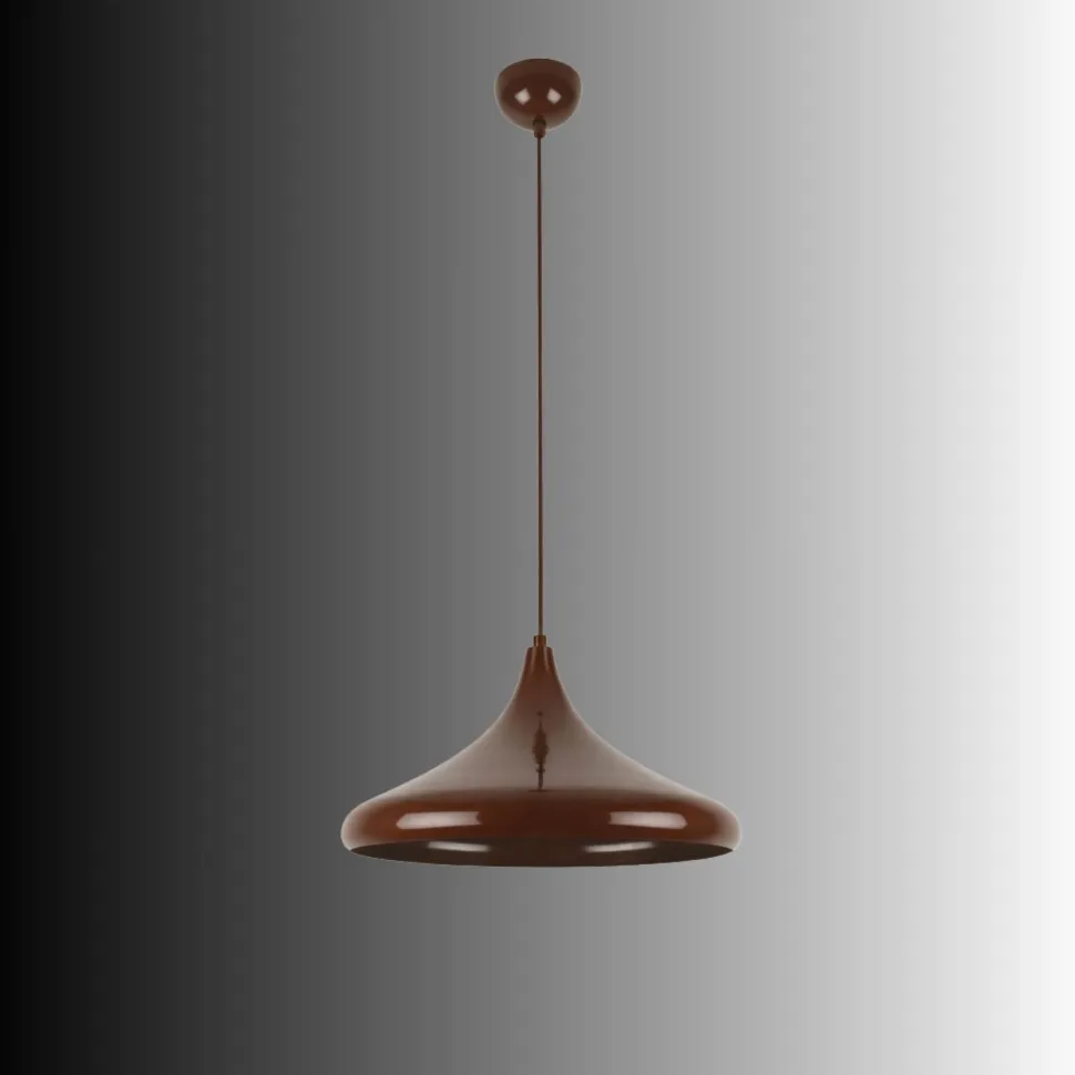 Riippuvalaisin Linento Lighting Eysan 207, Ø35cm, ruskea
