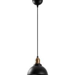 Riippuvalaisin Linento Lighting Varzan, Ø21cm, E27, musta