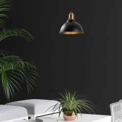 Riippuvalaisin Linento Lighting Varzan, Ø21cm, E27, musta