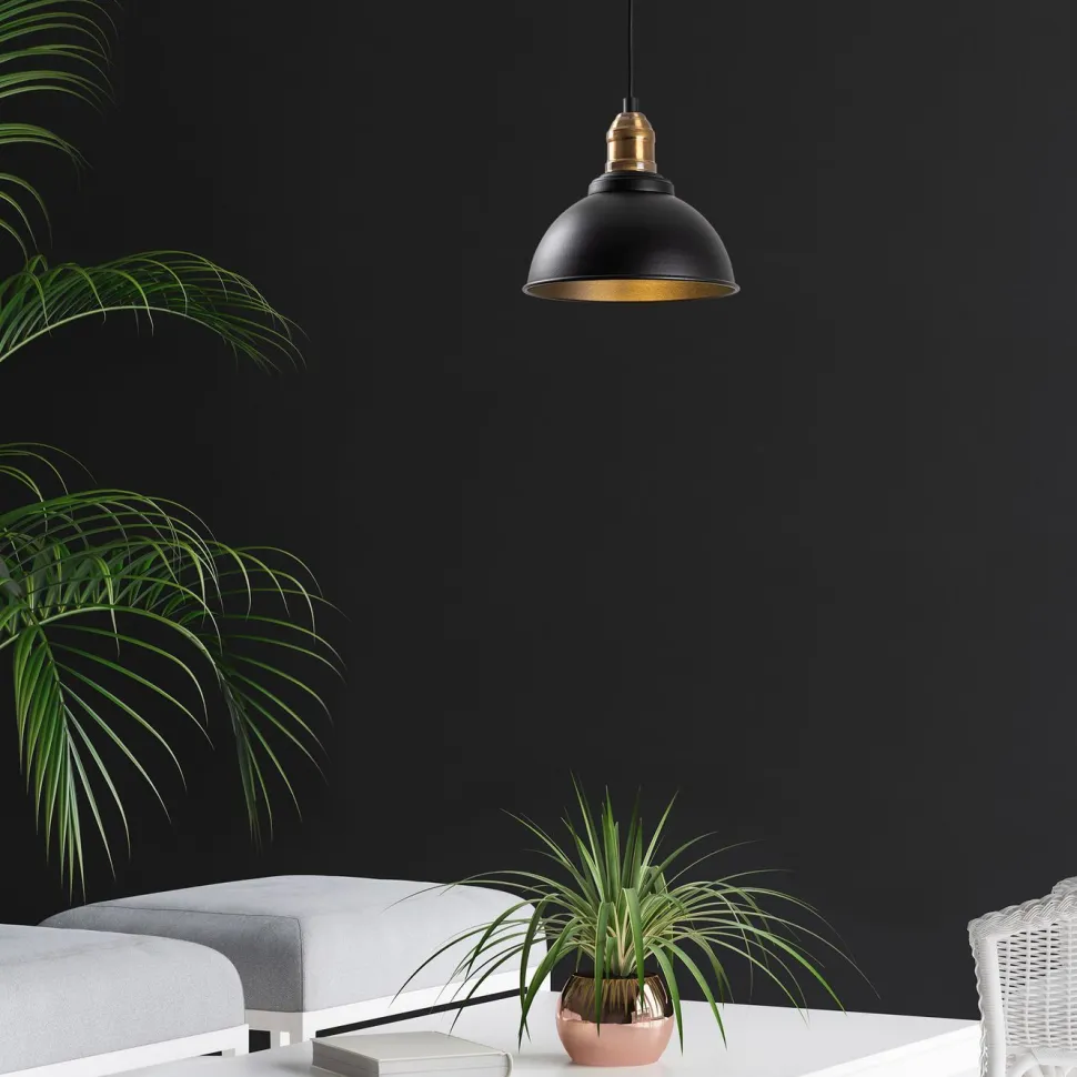 Riippuvalaisin Linento Lighting Varzan, Ø21cm, E27, musta