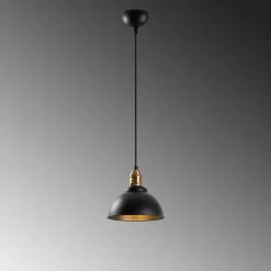 Riippuvalaisin Linento Lighting Varzan, Ø21cm, E27, musta
