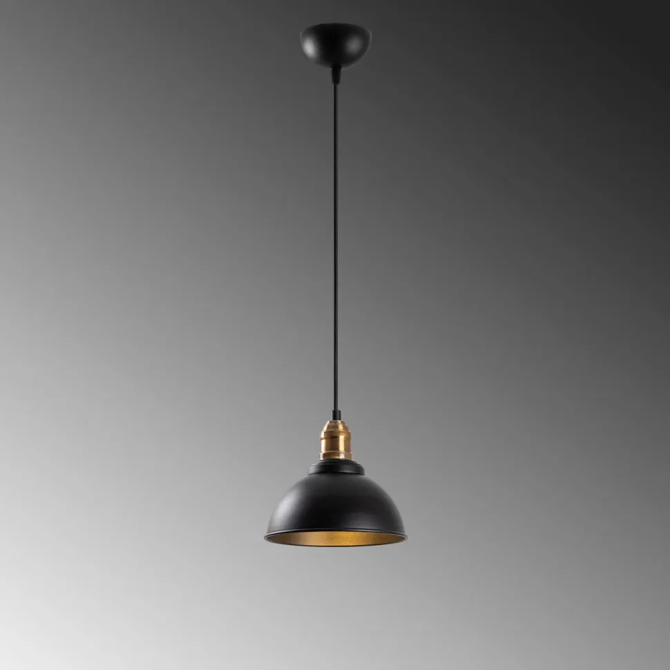 Riippuvalaisin Linento Lighting Varzan, Ø21cm, E27, musta