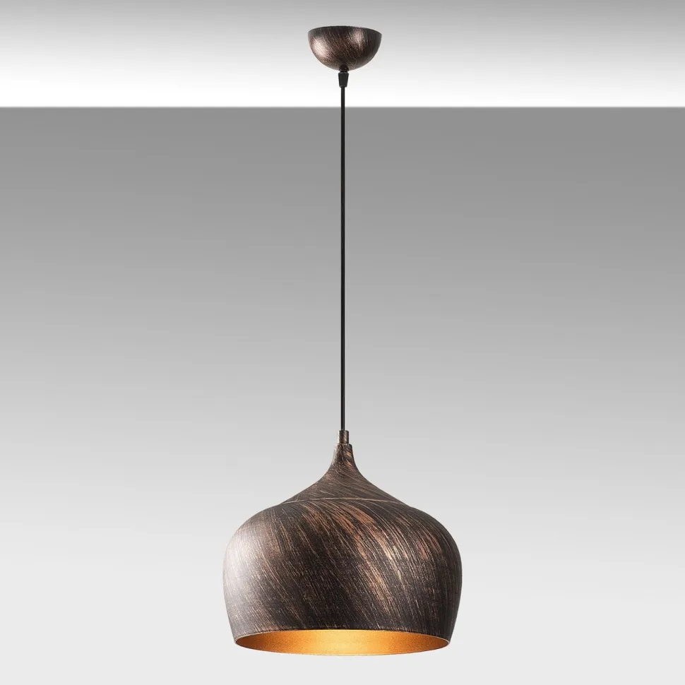 Riippuvalaisin Linento Lighting Saglam 3761, Ø28cm, kupari/kulta