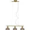 Riippuvalaisin Aneta Lighting Bell 3-osainen mattamessinki/savulasi