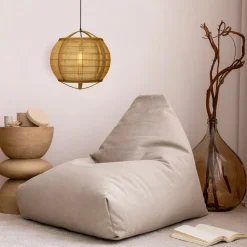 Riippuvalaisin Aneta Lighting Borneo Ø50cm, ruskea