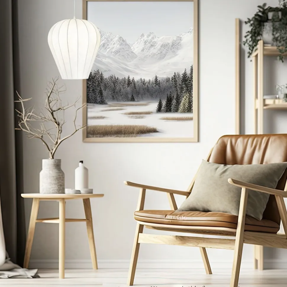 Riippuvalaisin Aneta Lighting Joy, Ø38cm, valkoinen