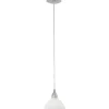 Riippuvalaisin Brenda Ø 195x1100 mm valkoinen/harjattu teräs