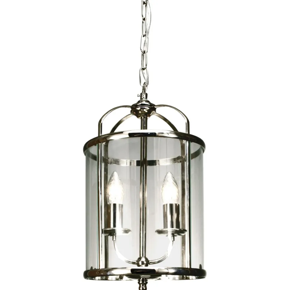 Riippuvalaisin Budgie Ø 230x410 mm 2-osainen kromi/kirkas lasi