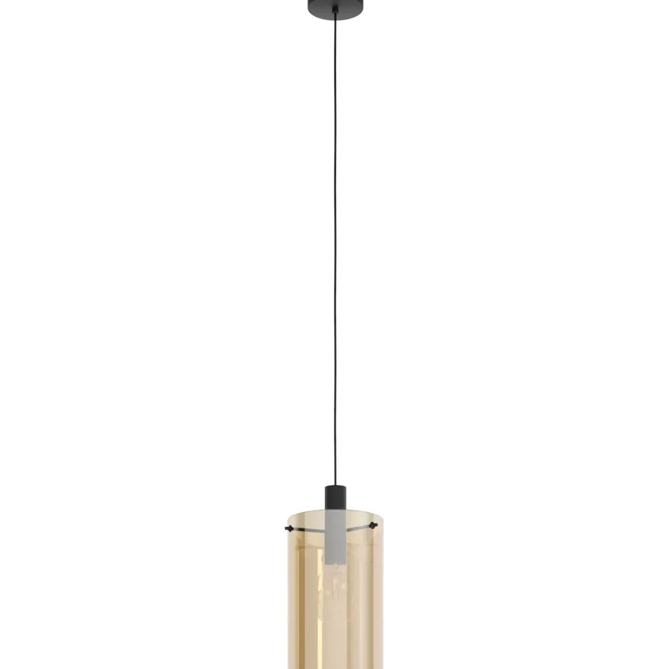 Riippuvalaisin Eglo Crystal&Design Polverara musta/meripihka