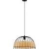 Riippuvalaisin Eglo Vintage Anwick Ø500mm musta/puu