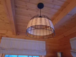 Riippuvalaisin Eglo Vintage Anwick Ø370mm musta/puu