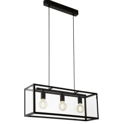 Riippuvalaisin Eglo Vintage Charterhouse 3x60W 730x1100x200 mm E27 IP20 musta