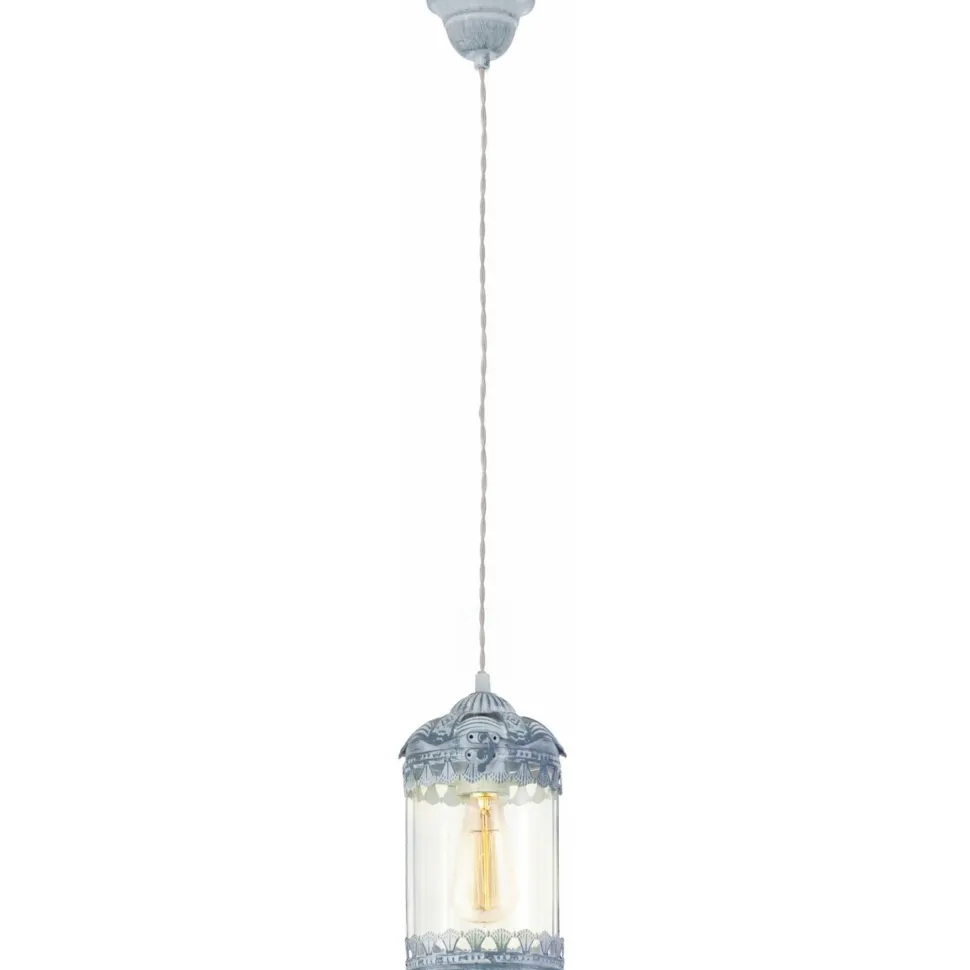 Riippuvalaisin Eglo Vintage Ø 140x1100 mm siniharmaa kirkas