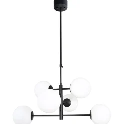 Riippuvalaisin FocusLight Lorena Ø70cm 6-osainen musta