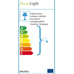 Riippuvalaisin FocusLight Venus E27 60W IP20 ø500x1600 mm puu valkoinen