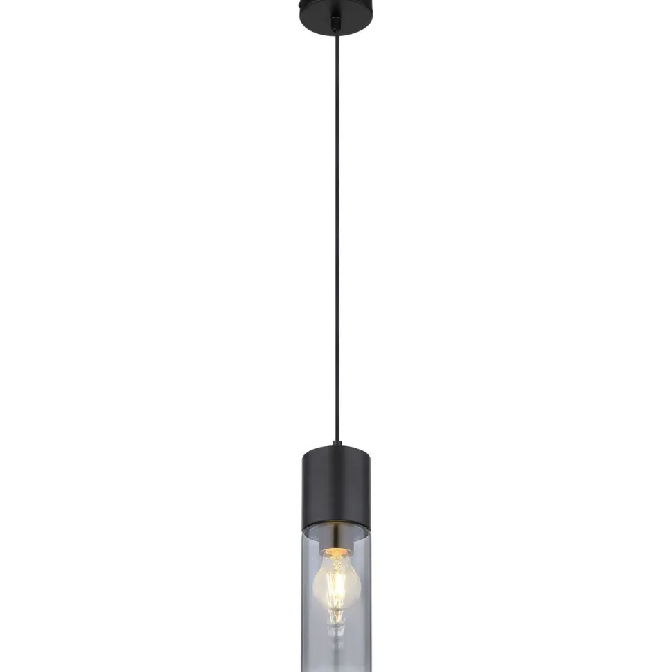 Riippuvalaisin Globo Annika Ø10cm, musta/savu
