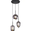 Riippuvalaisin Globo Blacky Ø46 cm savunharmaa/musta