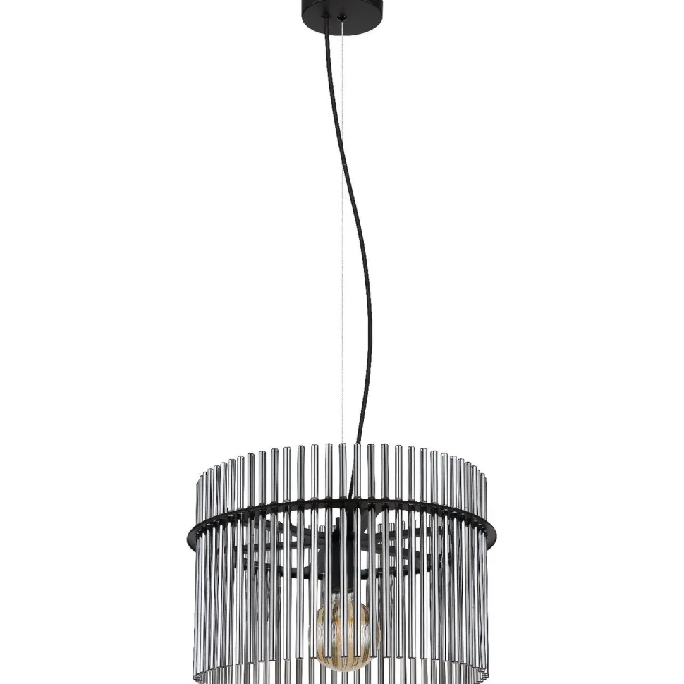 Riippuvalaisin Globo Gorley 40cm, 1xE27, musta/savu