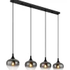 Riippuvalaisin Globo Maxy 4xE27, musta/savu