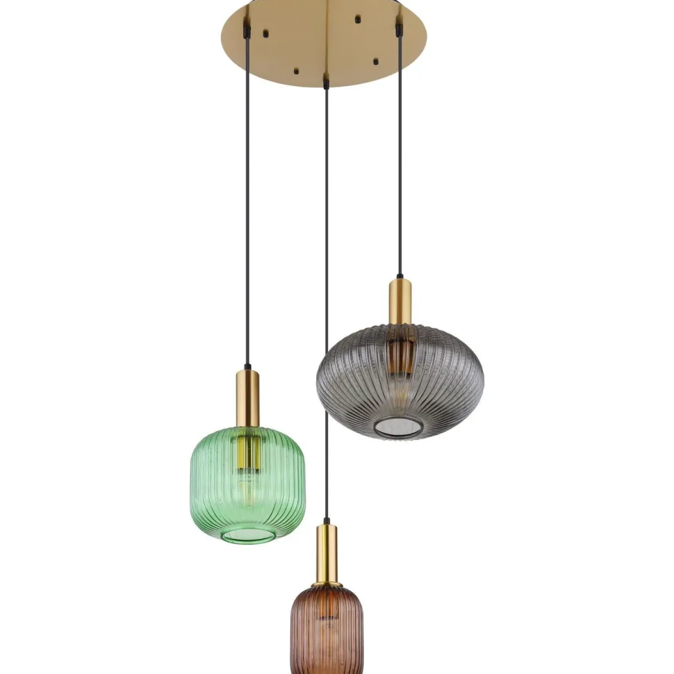 Riippuvalaisin Globo Normi Ø55cm, 3-osainen,monivärinen