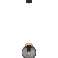 Riippuvalaisin Globo Pablo Ø20cm, musta/ruskea