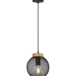 Riippuvalaisin Globo Pablo Ø20cm, musta/ruskea