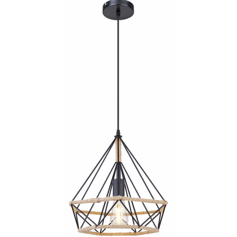 Riippuvalaisin Globo Ulleu Ø38cm 60W ruskea/musta