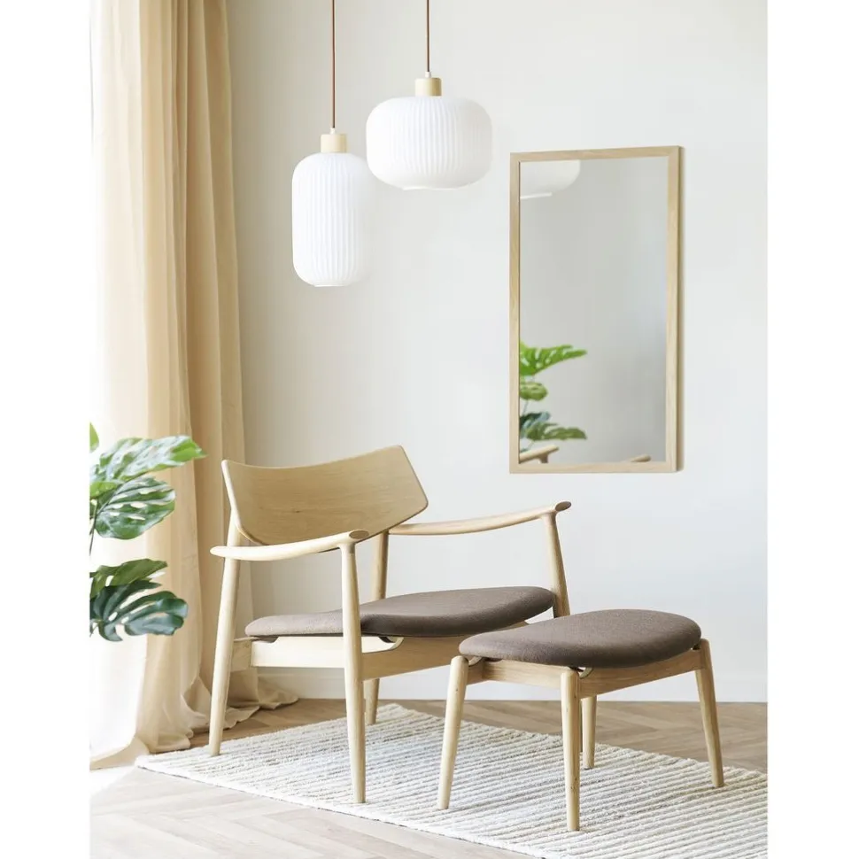 Riippuvalaisin House Nordic Argalo, ø20cm, E27, 40W, valkoinen/puu