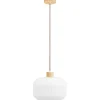 Riippuvalaisin House Nordic Argalo, ø30cm, E27, 40W, valkoinen/puu