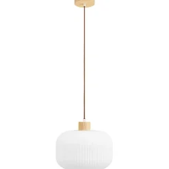 Riippuvalaisin House Nordic Argalo, ø30cm, E27, 40W, valkoinen/puu