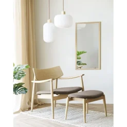 Riippuvalaisin House Nordic Argalo, ø30cm, E27, 40W, valkoinen/puu