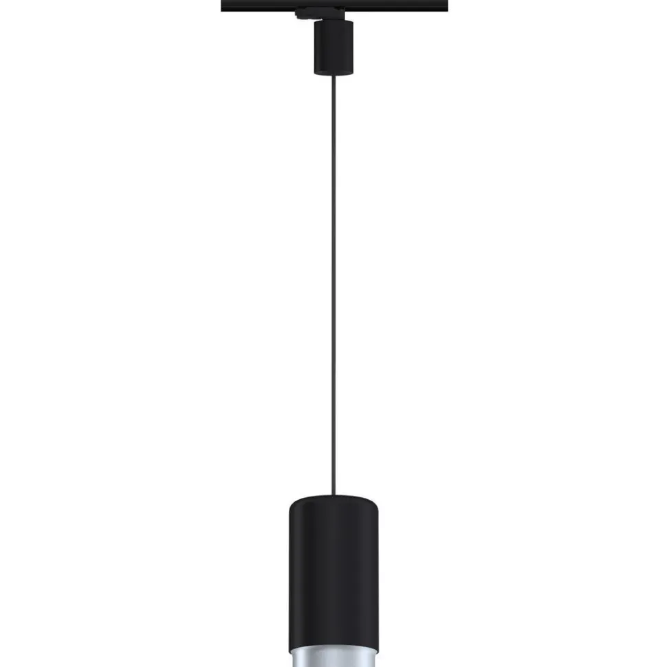Riippuvalaisin kiskoon Paulmann ProRail3 Corus, E27, max.50W, himmennettävä, hopea