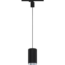 Riippuvalaisin kiskoon Paulmann ProRail3 Corus, E27, max.50W, himmennettävä, hopea