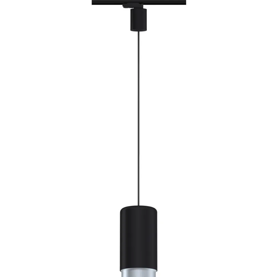 Riippuvalaisin kiskoon Paulmann ProRail3 Corus, E27, max.50W, himmennettävä, hopea