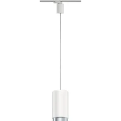 Riippuvalaisin kiskoon Paulmann ProRail3 Corus, E27, max.50W, himmennettävä, hopea