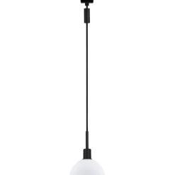 Riippuvalaisin kiskoon Paulmann URail Sarrasani, E14, max.20W, himmennettävä, mattakromi/opaali