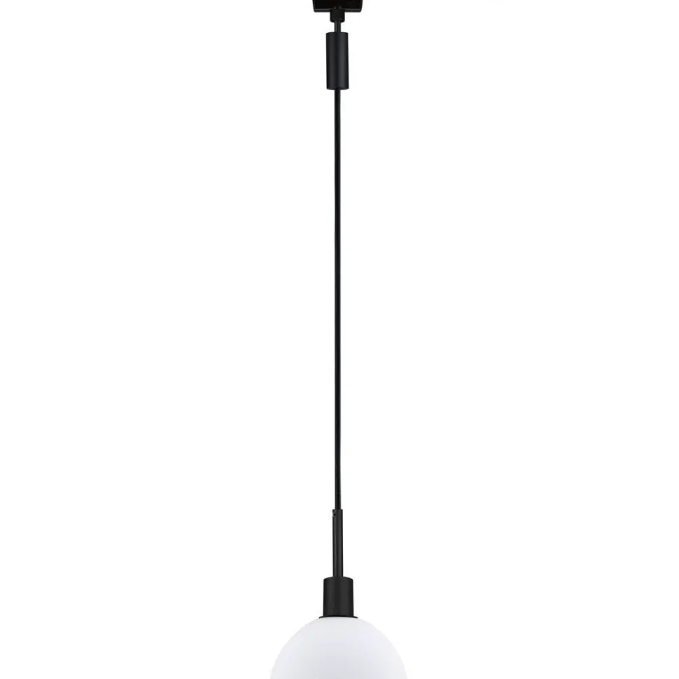 Riippuvalaisin kiskoon Paulmann URail Sarrasani, E14, max.20W, himmennettävä, mattakromi/opaali