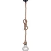 Riippuvalaisin LeuchtenDirekt Rope Ø10 cm beige