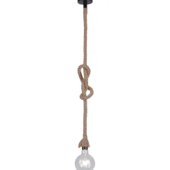 Riippuvalaisin LeuchtenDirekt Rope Ø10 cm beige
