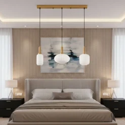 Riippuvalaisin Linento Lighting Asker 78cm 3-osainen valkoinen
