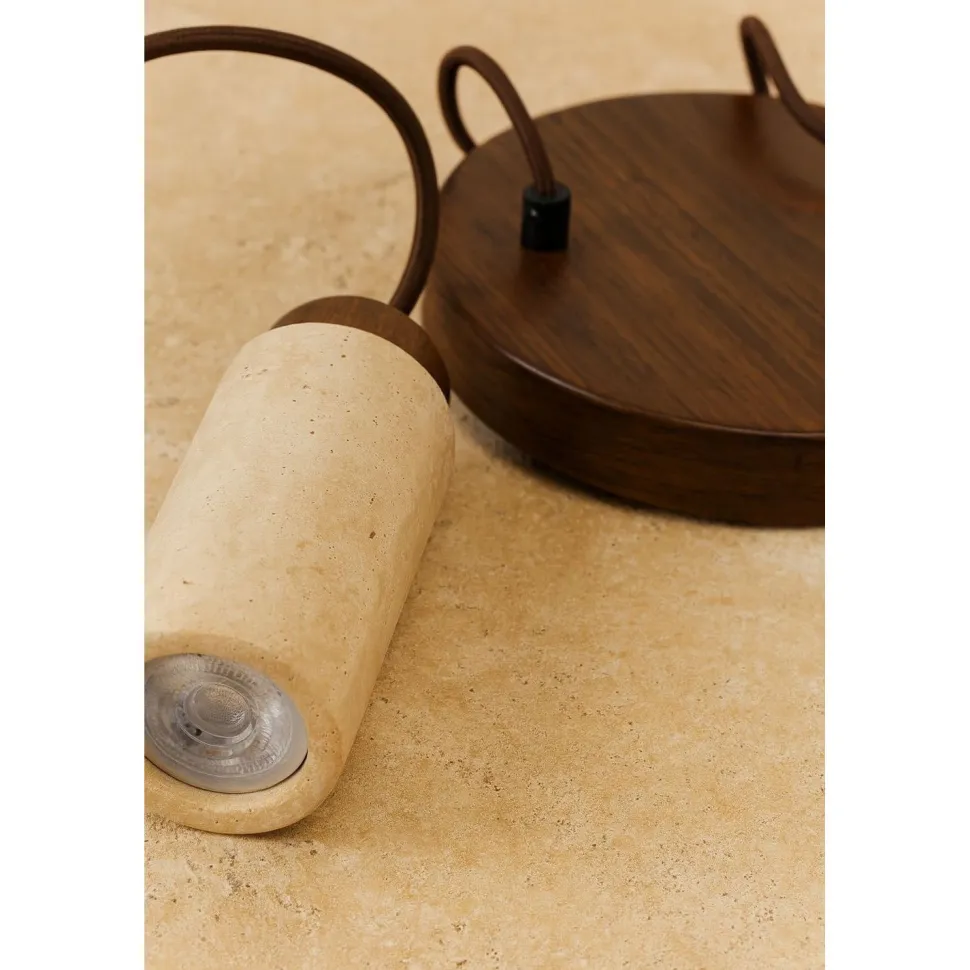 Riippuvalaisin Linento Lighting Babil B, 2-osainen, GU10, IP20, max. 10W, tummanruskea/beige