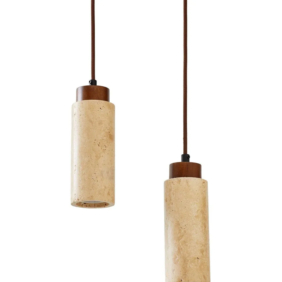 Riippuvalaisin Linento Lighting Babil B, 2-osainen, GU10, IP20, max. 10W, tummanruskea/beige