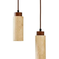 Riippuvalaisin Linento Lighting Babil B, 2-osainen, GU10, IP20, max. 10W, tummanruskea/beige