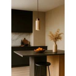 Riippuvalaisin Linento Lighting Babil, ø6.5cm, GU10, IP20, max. 10W, tummanruskea/beige