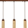 Riippuvalaisin Linento Lighting Babil R, 3-osainen, GU10, IP20, max. 10W, tummanruskea/beige