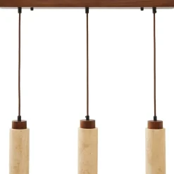 Riippuvalaisin Linento Lighting Babil R, 3-osainen, GU10, IP20, max. 10W, tummanruskea/beige
