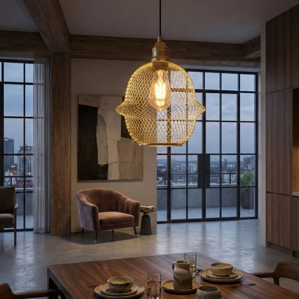 Riippuvalaisin Linento Lighting Berk Ø24cm kulta