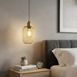 Riippuvalaisin Linento Lighting Berk sylinteri Ø15cm kulta