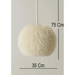 Riippuvalaisin Linento Lighting BK080, ø35cm, E27, max. 40W, IP20, valkoinen